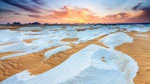 Desert at sunset
